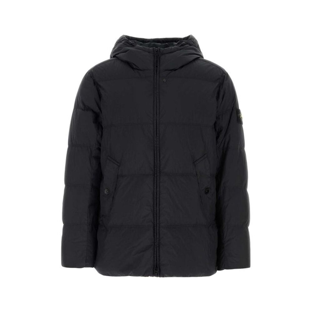 Stone Island Men Slate Nylon Down Jacket